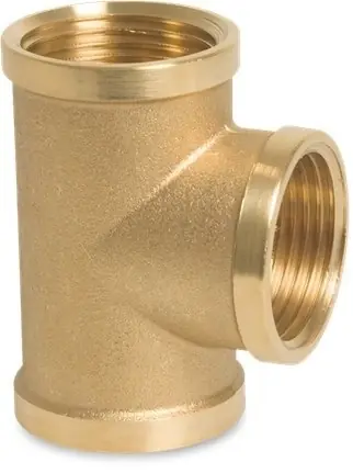 T-Stuk MESSING 130 1/4 Voordeelprijs